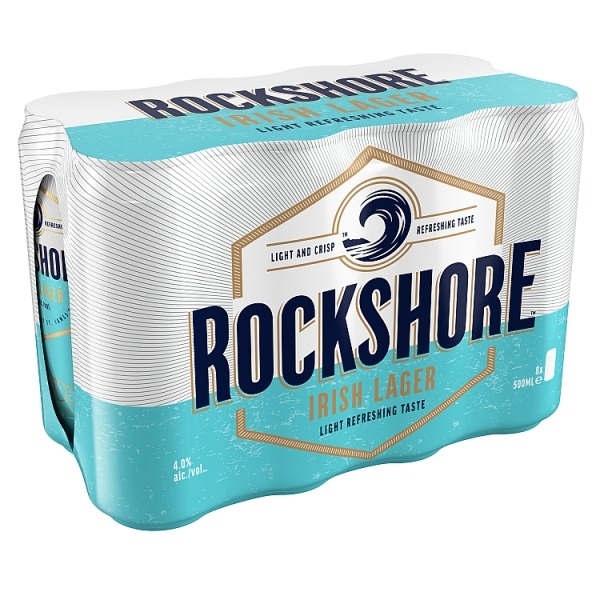 Rockshore Lager Cans 8 Pack (500 ml)][rew - Off The Bridge
