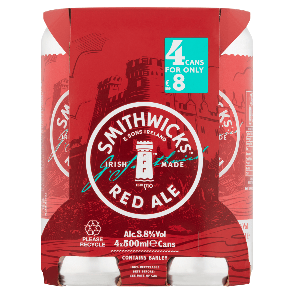 Smithwicks 4 Pack 500ml Can Off The Bridge