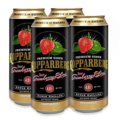 Kopparberg Strawberry And Lime 4X500ml Cans Off The Bridge